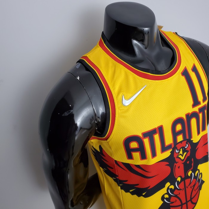 Trae Young Atlanta Hawks 75th Anniversary 2022 City Edition Swingman Jersey Yellow