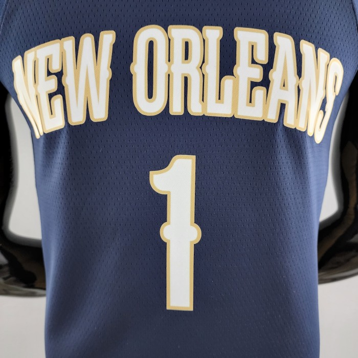 Zion Williamson New Orleans Pelicans Navy Blue Swingman Jersey