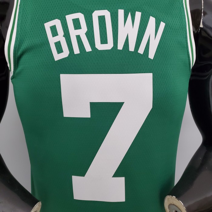 Jaylen Brown Boston Celtics 75th Anniversary Swingman Jersey Green