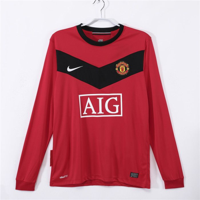 Manchester United Home Long Sleeve Retro Jersey 2009/10