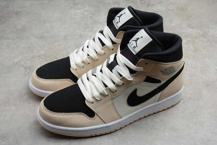 Air Jordan 1 Mid Barely Orange Guava Ice Black BQ6472- 800