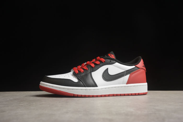 Air Jordan 1 Low OG 'Black Toe' Varsity Red CZ0790-106
