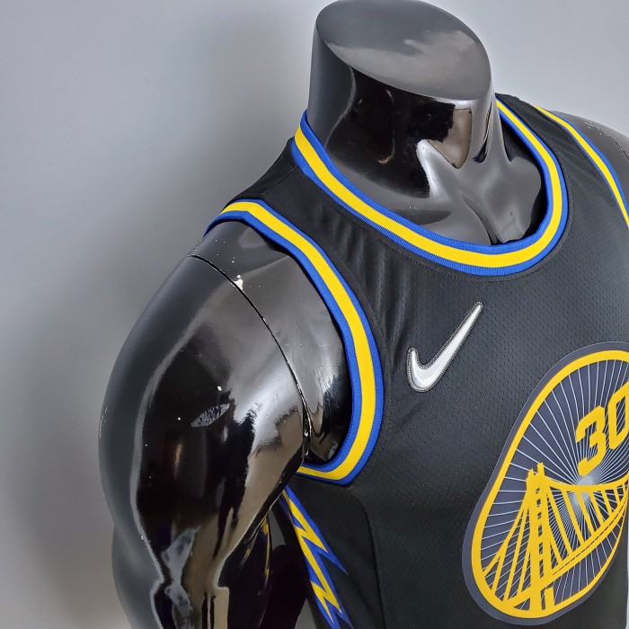 Stephen Curry Golden State Warriors 75th Anniversary Swingman Jersey Black