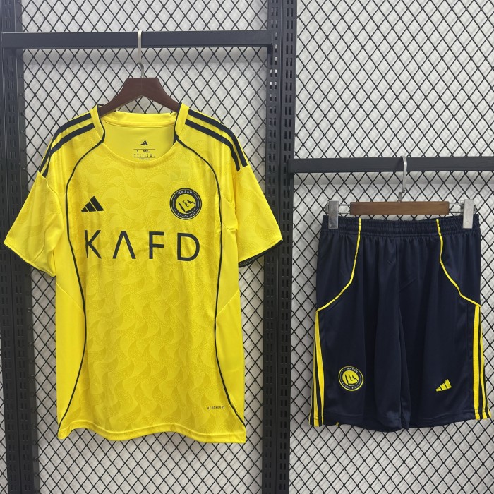Al-Nassr Short Sleeve Home Adult Suit 25/26