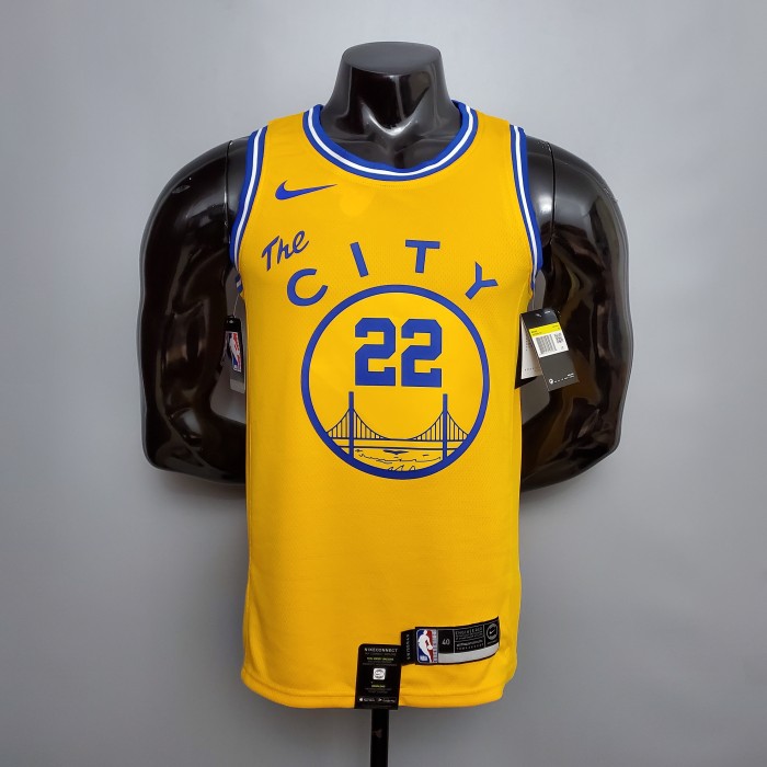 Andrew Wiggins Golden State Warriors Tram Version Swingman Jersey Yellow
