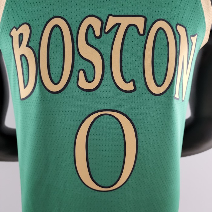 Jayson Tatum Boston Celtics Platinum City Edition Green Swingman Jersey 2020