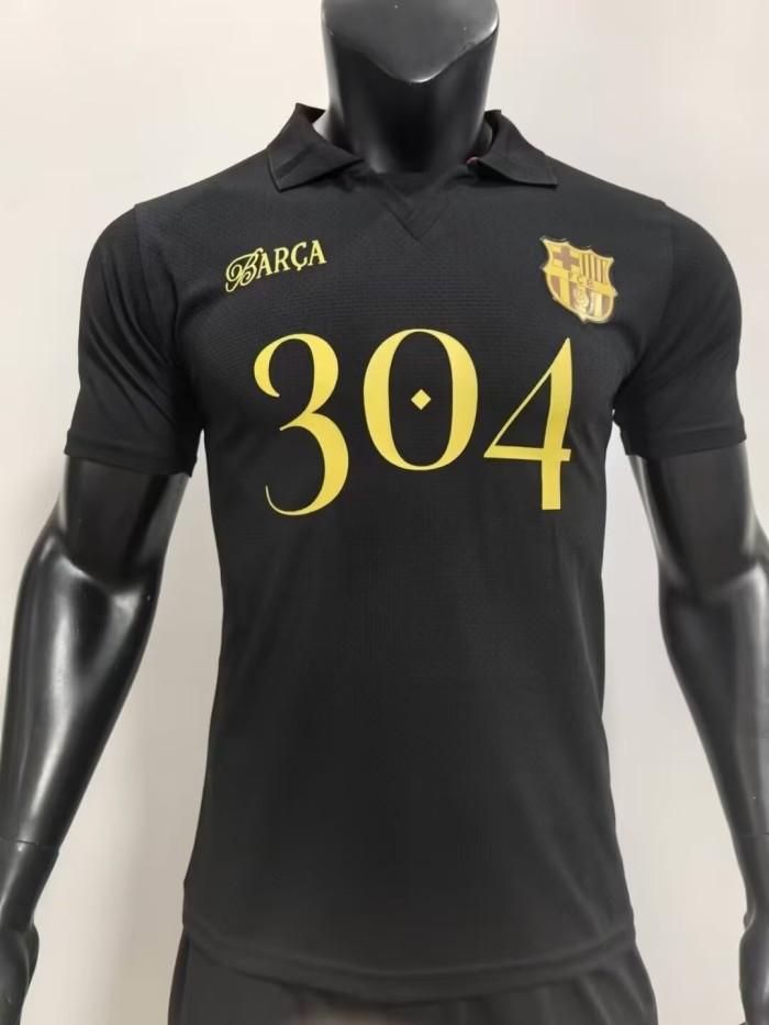Barcelona Polo shirt Lamine 304 Player Version Black