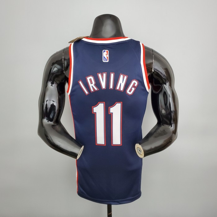 Kyrie Irving Brooklyn Nets 2022 75th Anniversary City Edition Swingman Jersey Royal Blue