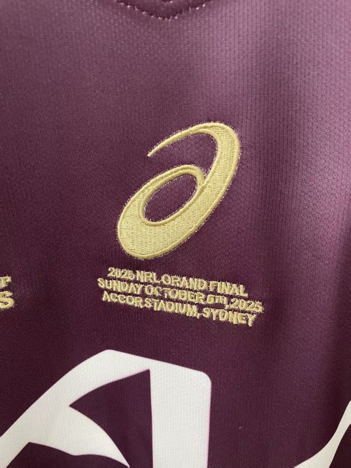 2025 Brisbane Broncos  Home Rugby Jersey