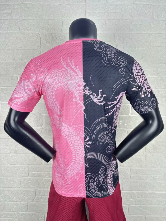 Real Madrid Pink Dragon Pattern Player Jersey 25/26
