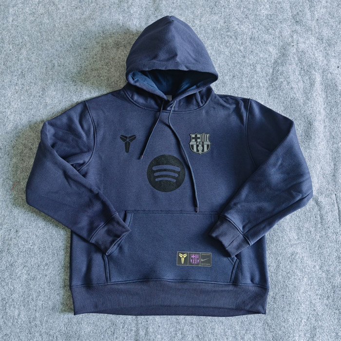 Barcelona Fleece Lined Hoodle Sweatshirt Training Jersey 25/26 (Multiple colors)