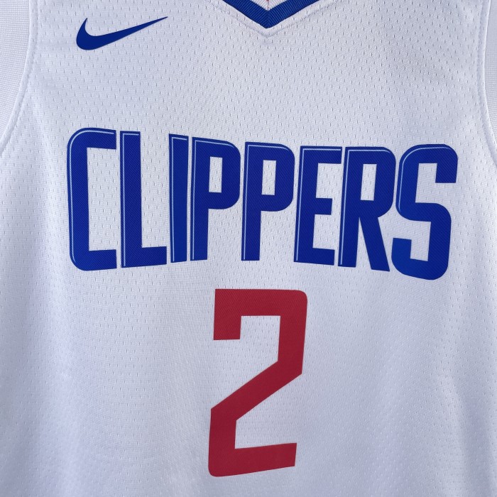 LA Clippers  Kids Basketball Jersey White Icon Edition No.2 LEONARO