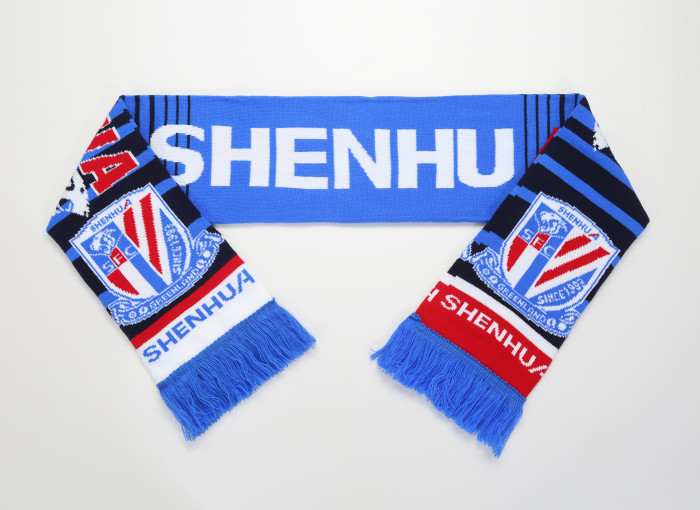 Chinese Super League Knitted Football Club Scarf Plush Souvenir