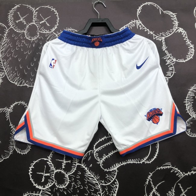 New York Knicks Game-Used White Shorts 18/19 Season