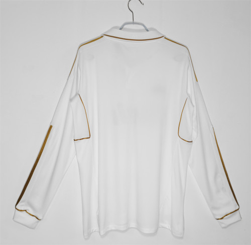 Real Madrid Home Retro Long Sleeves Jersey 11/12