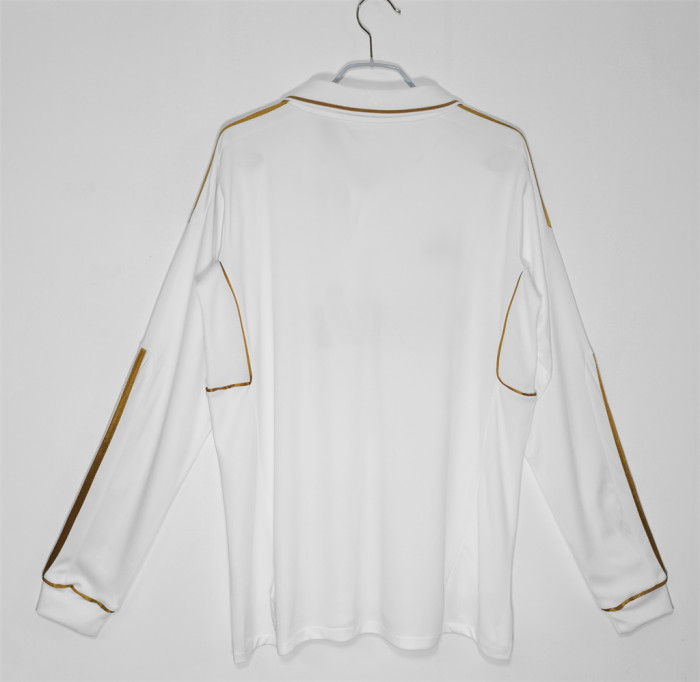 Real Madrid Home Retro Long Sleeves Jersey 11/12