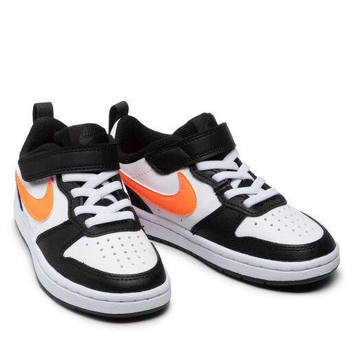Air Force Low-Top Children's Leather Velcro Sneakers Orange Nike