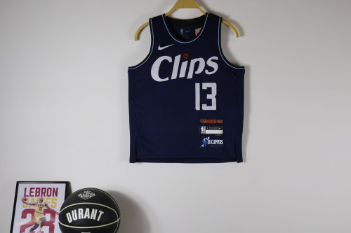 Nile Clippers Kids Jersey Blue City Edition 23/24 NO.13 GEORGE