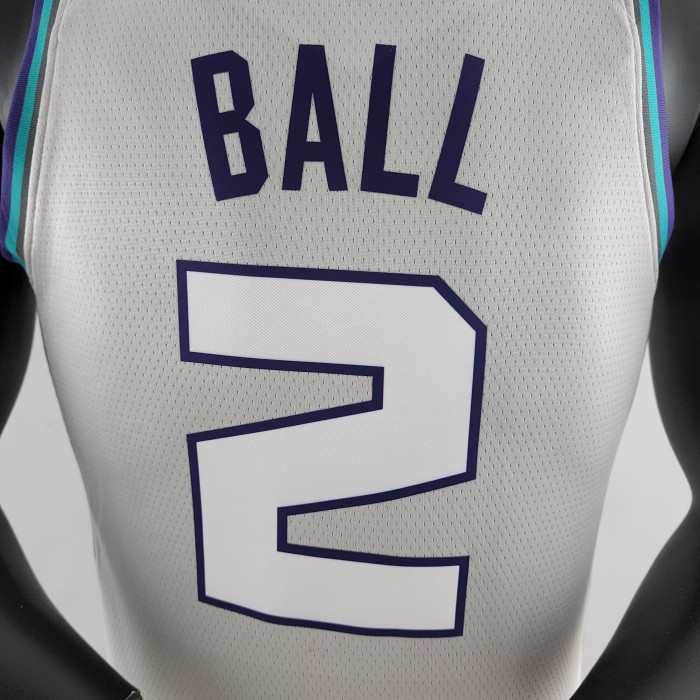 LaMelo Ball Charlotte Hornets Swingman Jersey Grey 2019