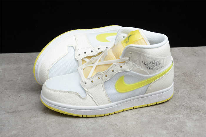 Air Jordan 1 Mid SE Voltage Yellow/White/Sail DB2822-107