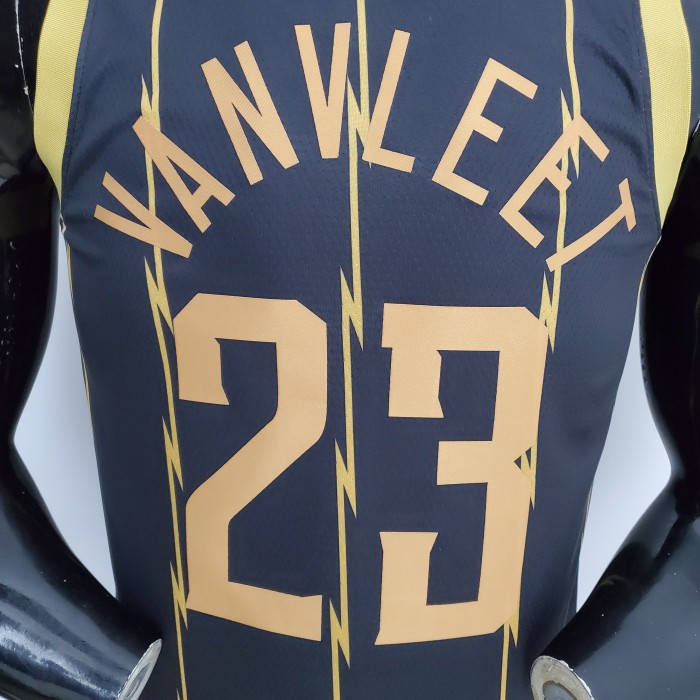 Fred VanVleet Toronto Raptors 2022 City Edition Swingman Jersey Black Gold