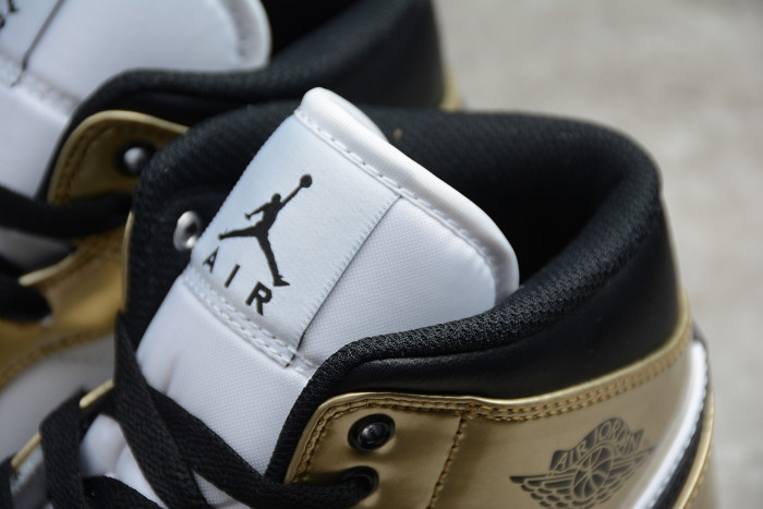Air Jordan 1 Mid Metallic Gold Style DC1419-700