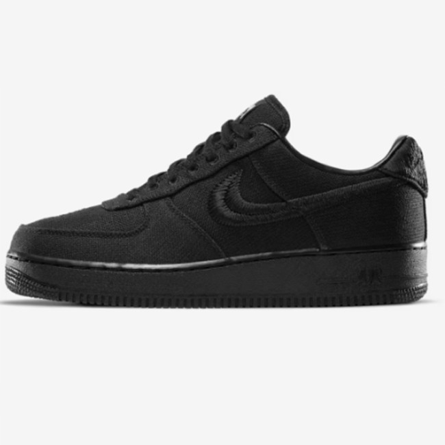 Air Force 1 x Stüssy 'Triple Black' Cool