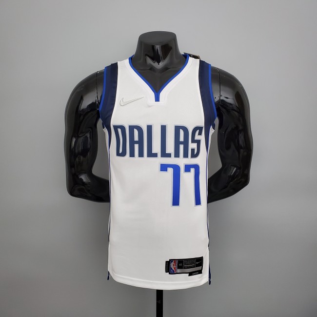 Luka Doncic Dallas Mavericks 75th Anniversary Swingman Jersey White