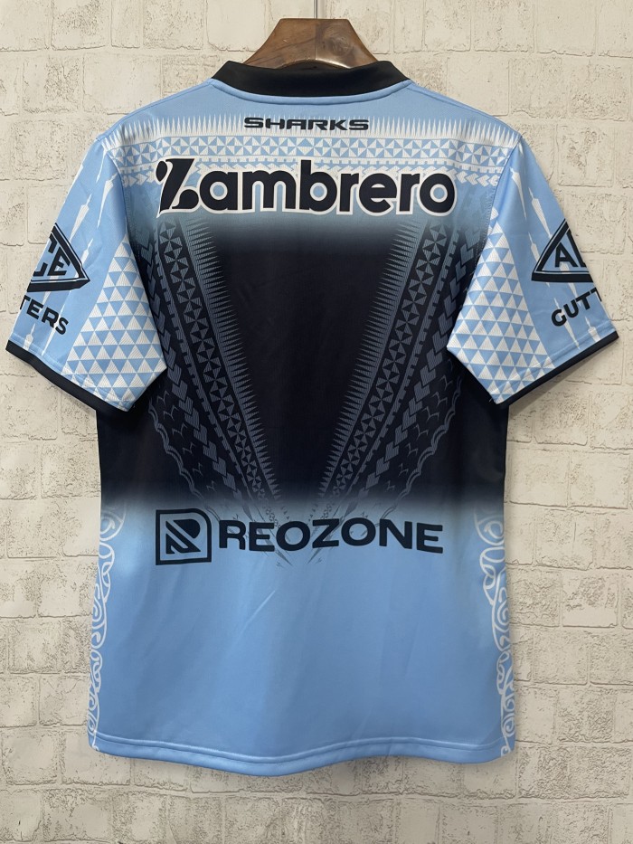 2025 Cronulla Sharks Pasifika Rugby Jersey