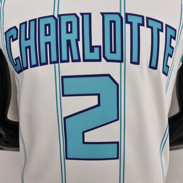 LaMelo Ball Charlotte Hornets 75th Anniversary Swingman Jersey White