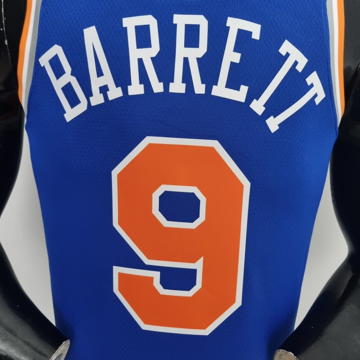 RJ Barrett New York Knicks 75th Anniversary Swingman Jersey Blue