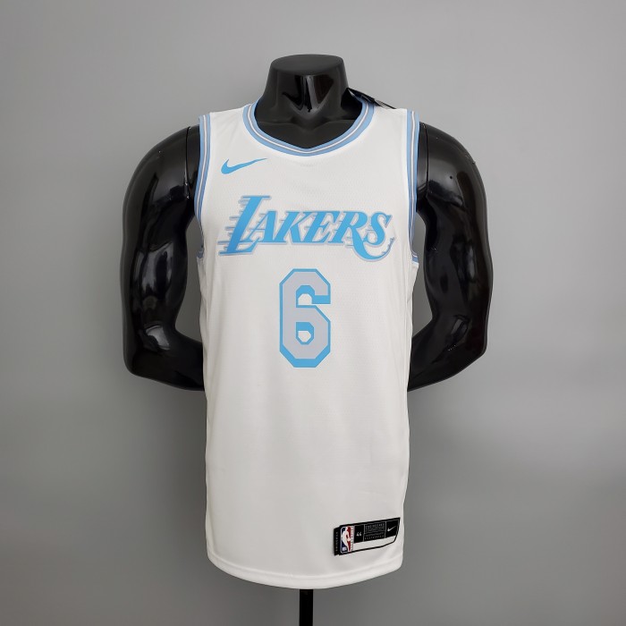 LeBron James Los Angeles Lakers 2020/21 Swingman Jersey White