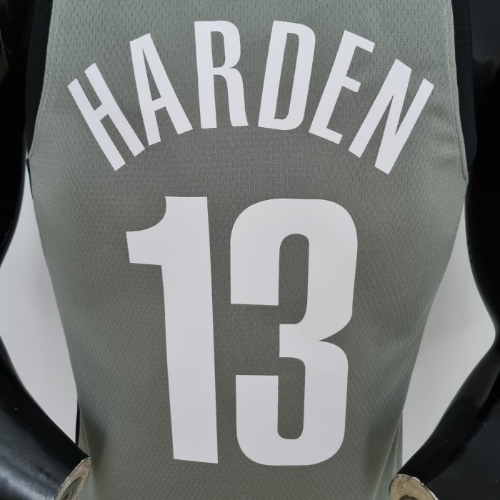James Harden Brooklyn Nets 75th Anniversary Swingman Jersey Gray