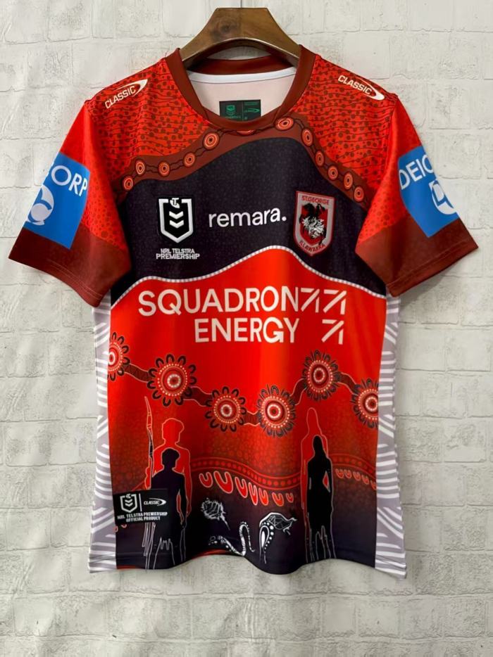 2025 St George Illawarra Dragons Indigenous Rugby Jersey