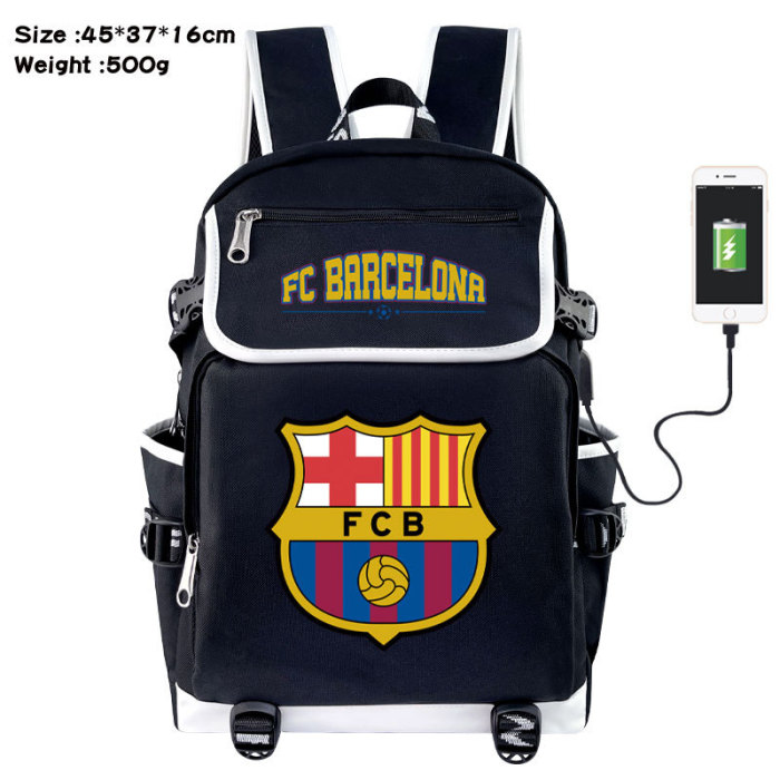 Football Team Emblem Backpack Students Shoulder Bags Travel Bag College School Backpacks
