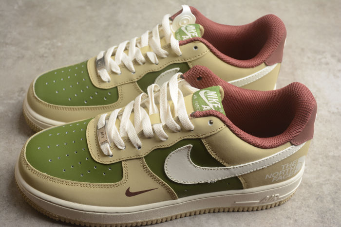 Air Force 1 07 Low The North Face Khaki Brown Green BS9055-727