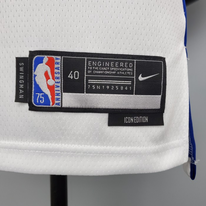 Luka Doncic Dallas Mavericks 75th Anniversary Swingman Jersey White