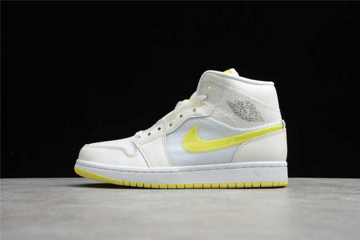 Air Jordan 1 Mid SE Voltage Yellow/White/Sail DB2822-107