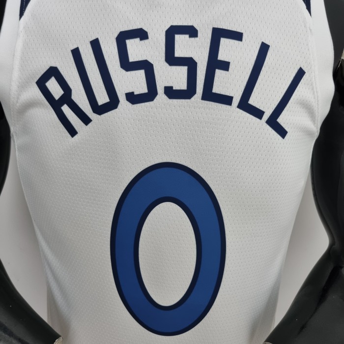 D'Angelo Russell Minnesota Timberwolves 75th Anniversary 2022 Swingman Jersey White