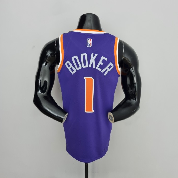 Devin Booker Phoenix Suns 75th Anniversary Swingman Jersey Purple