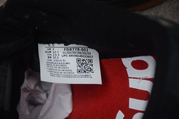 Supreme x Nk SB Dunk Low Rammellzee FD8778-001