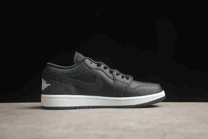 Air Jordan 1 Low Black Elephant White FB9907-001