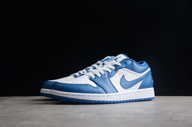 Air Jordan 1 Low Dark Marina Blue White DC0774-114