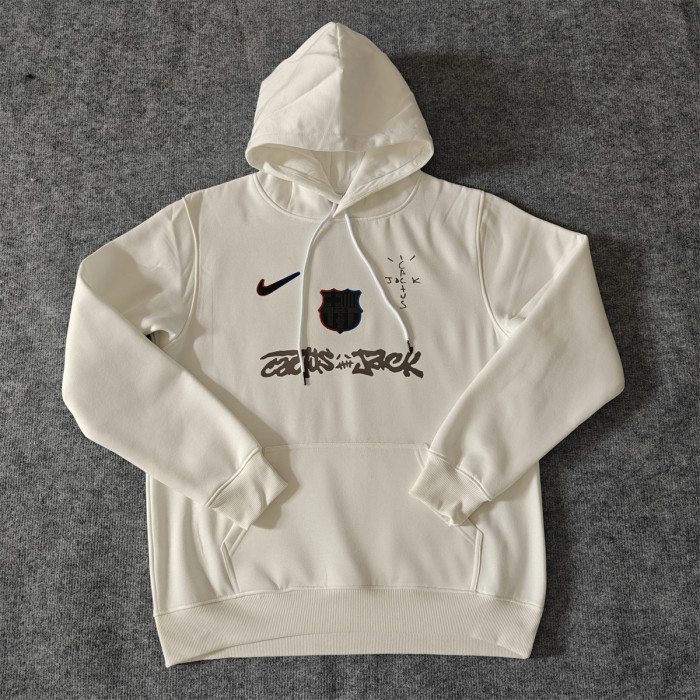 Barcelona Fleece Lined Hoodle Sweatshirt Training Jersey 25/26 (Multiple colors)