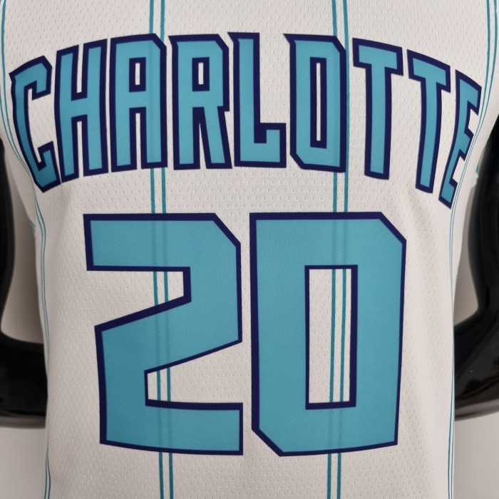Gordon Hayward Charlotte Hornets 75th Anniversary Swingman Jersey White