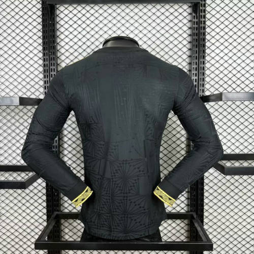 Mexico Gold Man Player Long Sleeve Jersey 25/26
