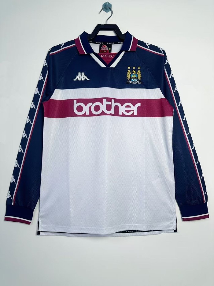 Manchester City Away Long Sleeve Retro Jersey 97/98