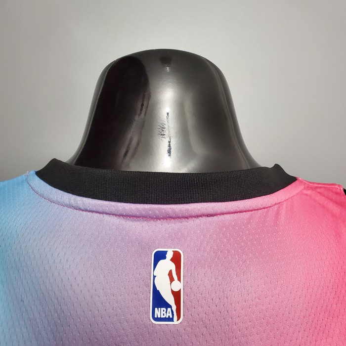 Dwyane Wade Miami Heat Swingman Jersey Pink Blue