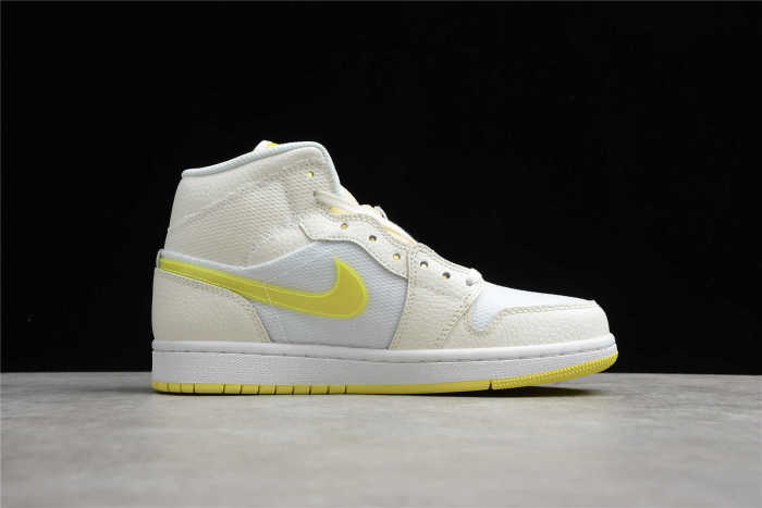 Air Jordan 1 Mid SE Voltage Yellow/White/Sail DB2822-107