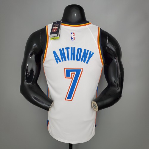 Carmelo Anthony Oklahoma City Thunder Swingman Jersey White